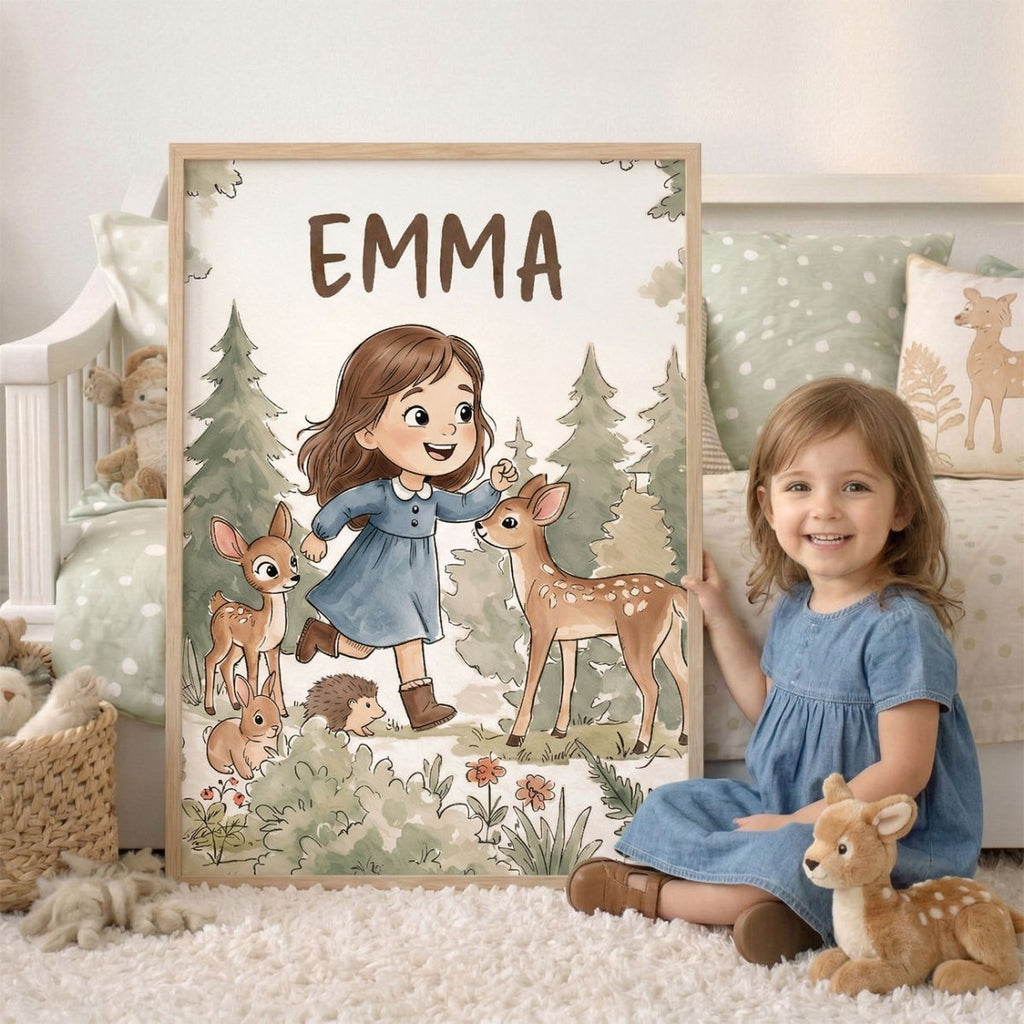 Little Woodland – Custom Poster Set - Tiny Lines