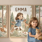 Little Woodland – Custom Poster Set - Tiny Lines