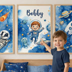 Space Adventure – Custom Poster Set - Tiny Lines