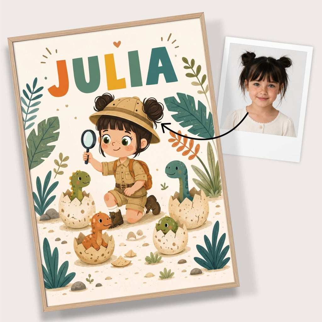 DIno – Zestaw Personalizowanych Plakatów - Tiny Lines