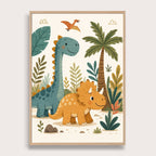 DIno – Zestaw Personalizowanych Plakatów - Tiny Lines