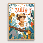 Jungle – Zestaw Personalizowanych Plakatów - Tiny Lines