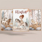 Magic Ponies – Zestaw Personalizowanych Plakatów - Tiny Lines