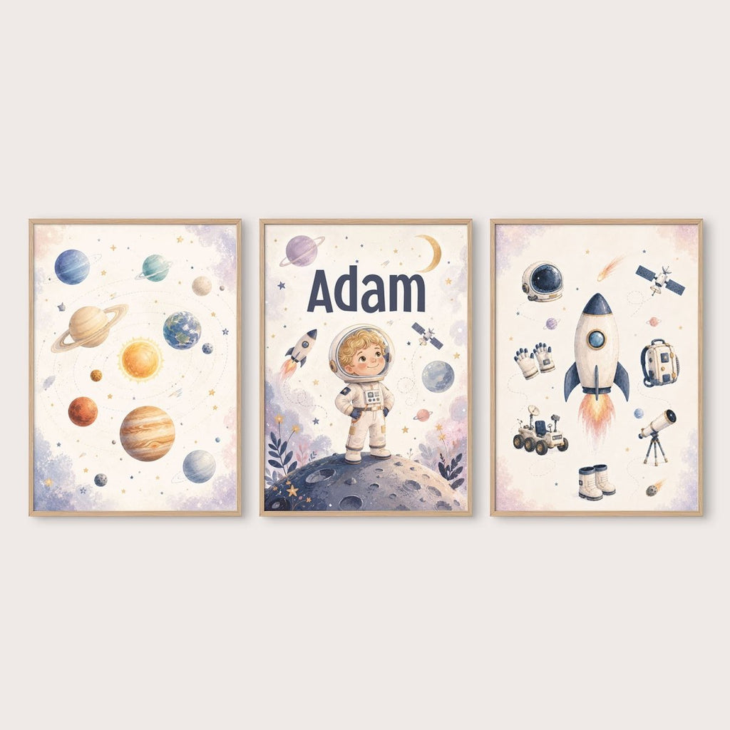 Astro – Zestaw Personalizowanych Plakatów - Tiny Lines