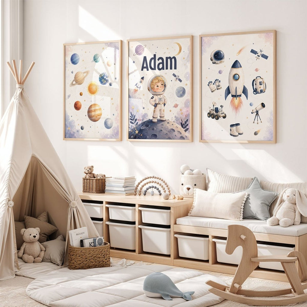 Astro – Zestaw Personalizowanych Plakatów - Tiny Lines